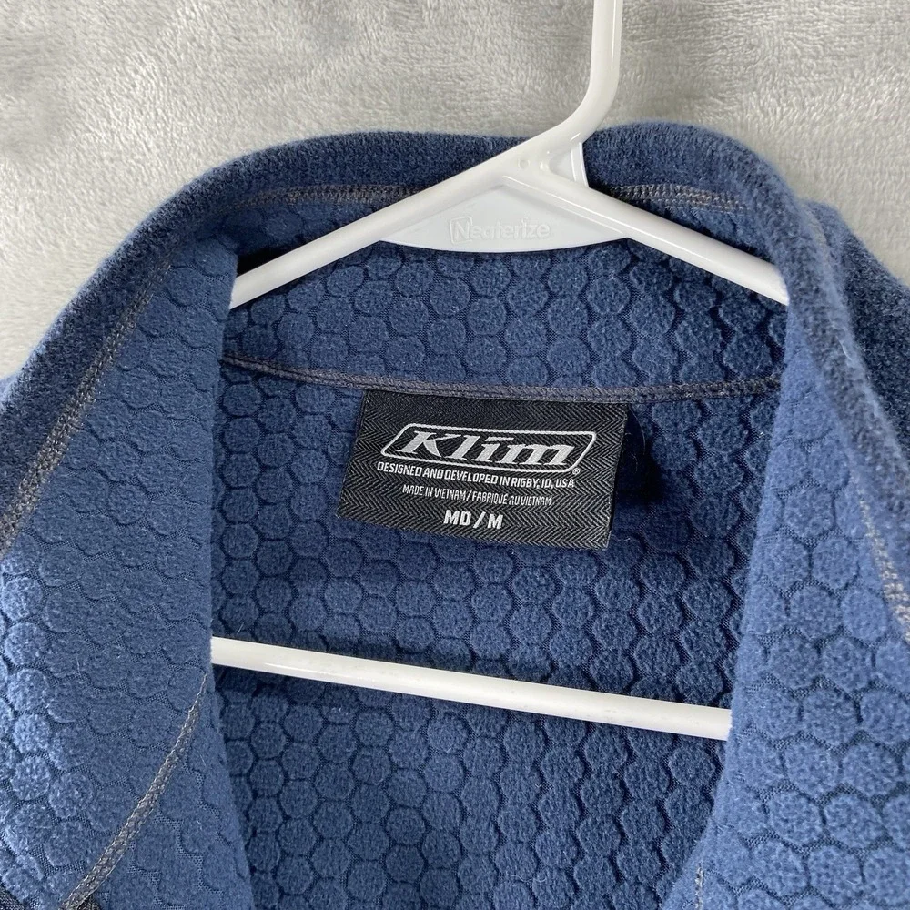 Klim Sweater men's Medium Quarter 1/4 Zip Bighorn Canyon Wool Fleece Pullover